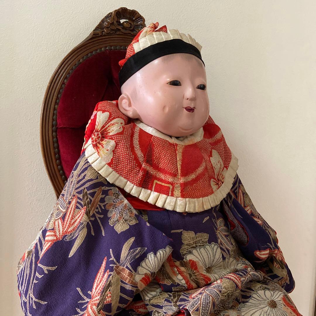 市松人形　抱き人形　明治抱き人形70センチ