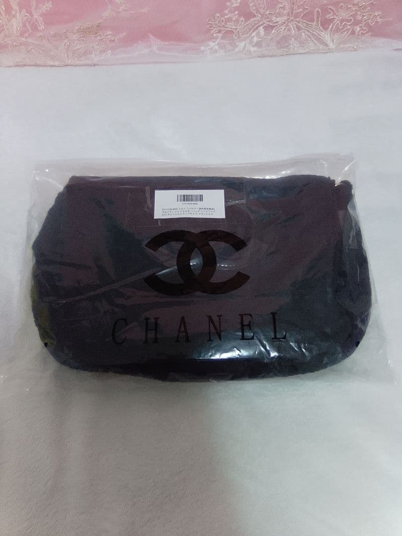CHANEL ノベルティブラック ショルダーバッグ ブラックロゴ付き