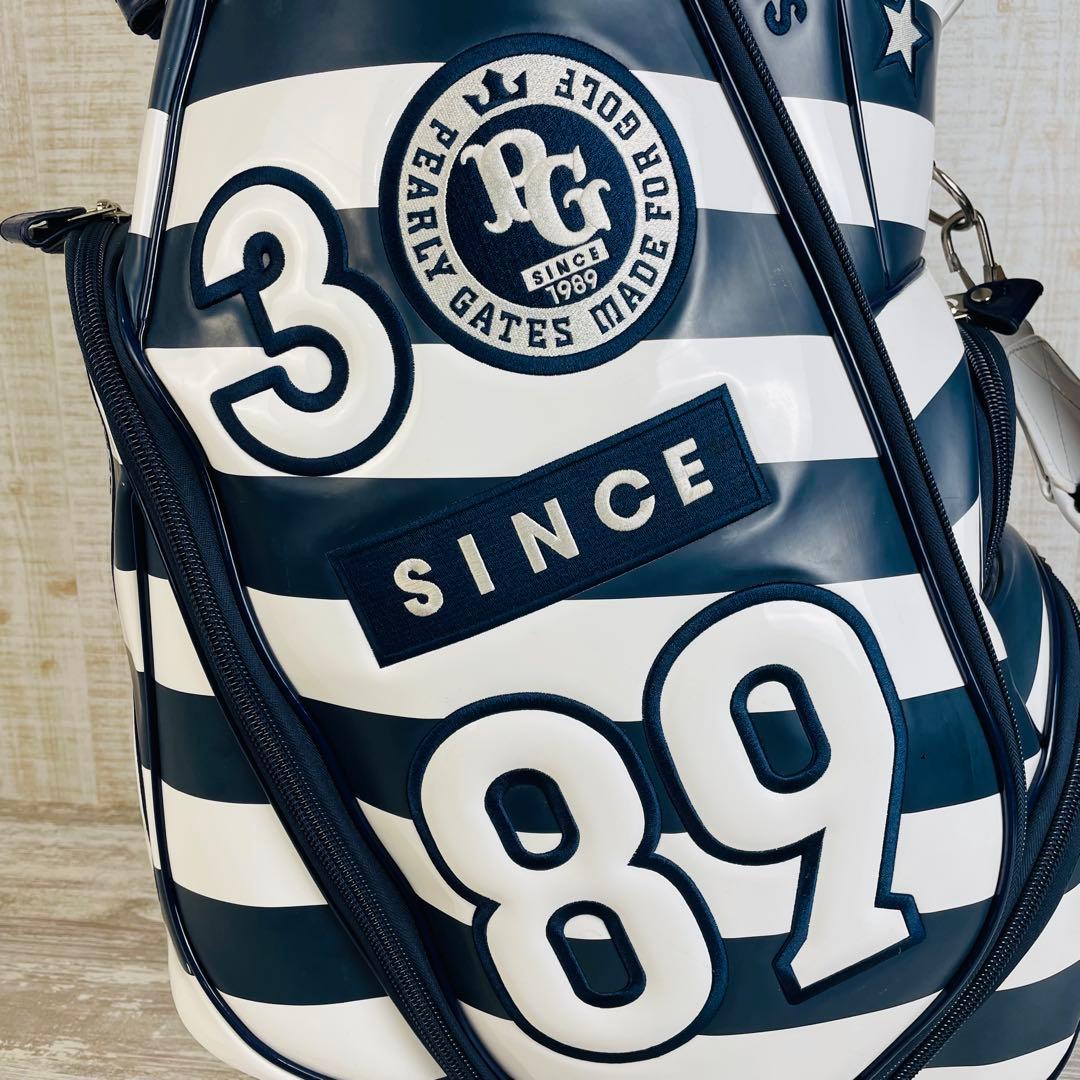 【限定品】PEARLY GATES ボーダー柄　30周年記念　キャディバッグ