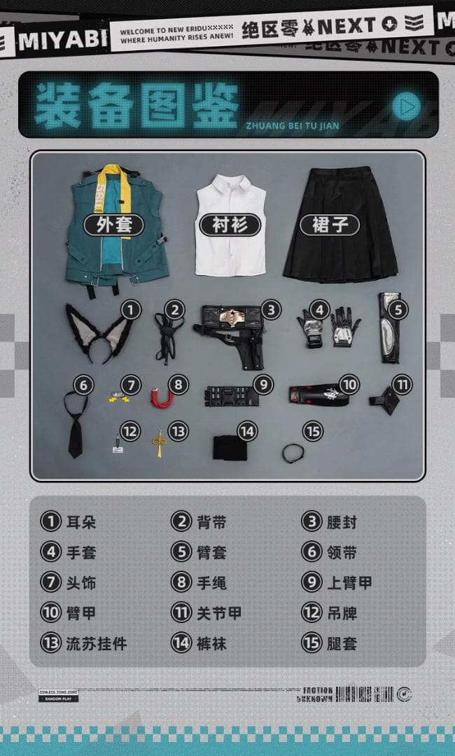 ゼンレスゾーンゼロ　ゼンゼロ　星見雅　三分妄想　コスプレ　衣装