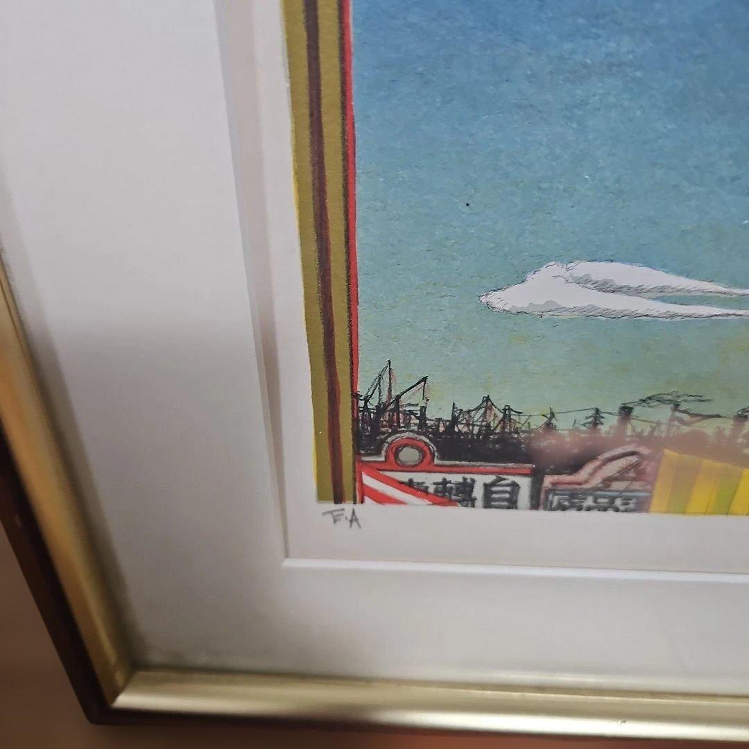 版画 リトグラフ「BICYCLE 」