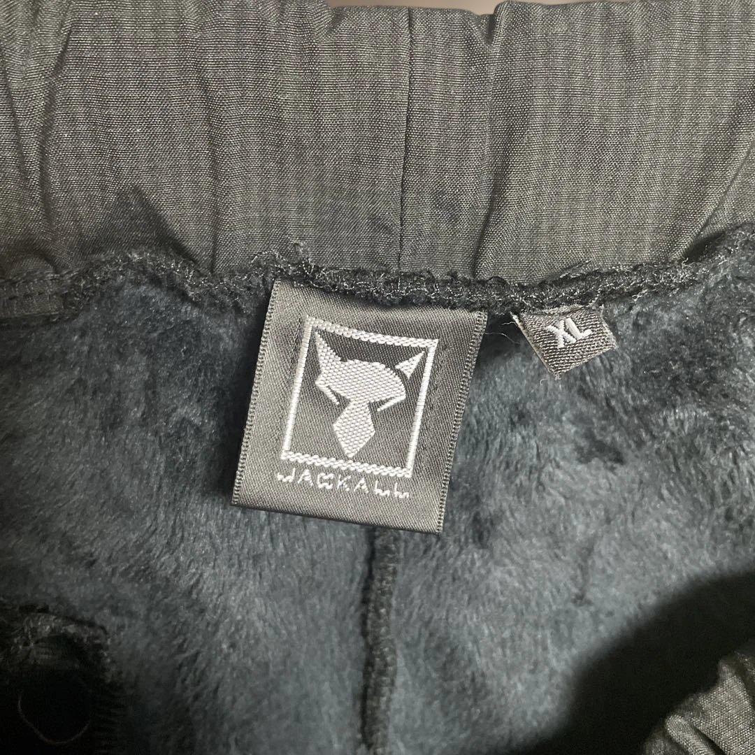 ジャッカル ダブルフェイスフリースパンツ XL ブラック