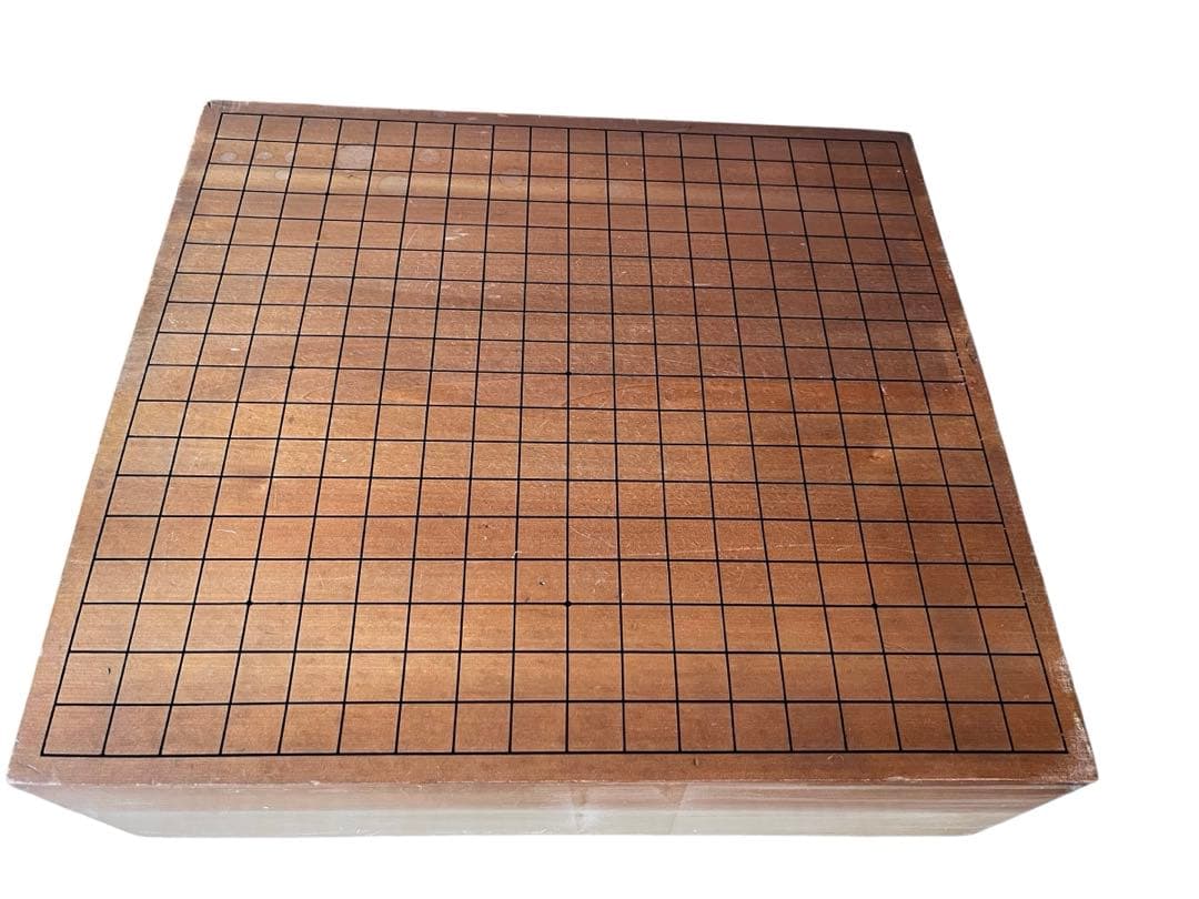 松寿製 本榧　脚付碁盤 　碁石セット（蛤178個＋那智黒180個＋碁笥）