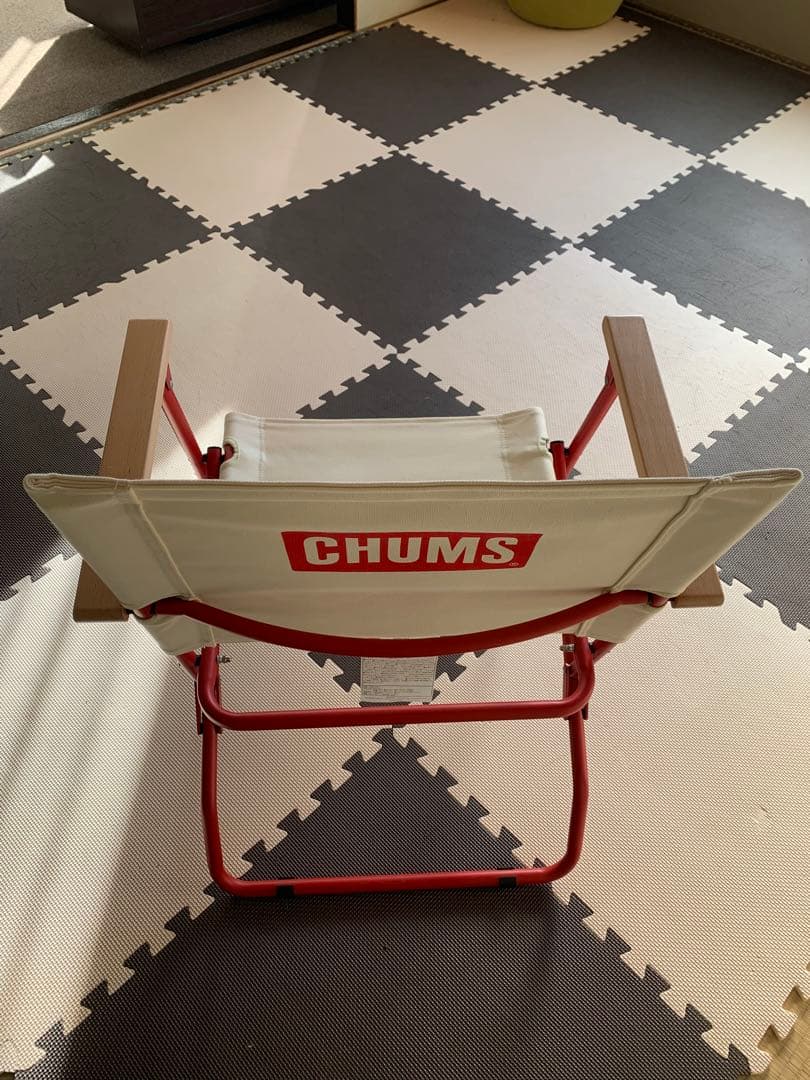 n*i様 CHUMS 折りたたみチェア ホワイト/レッド