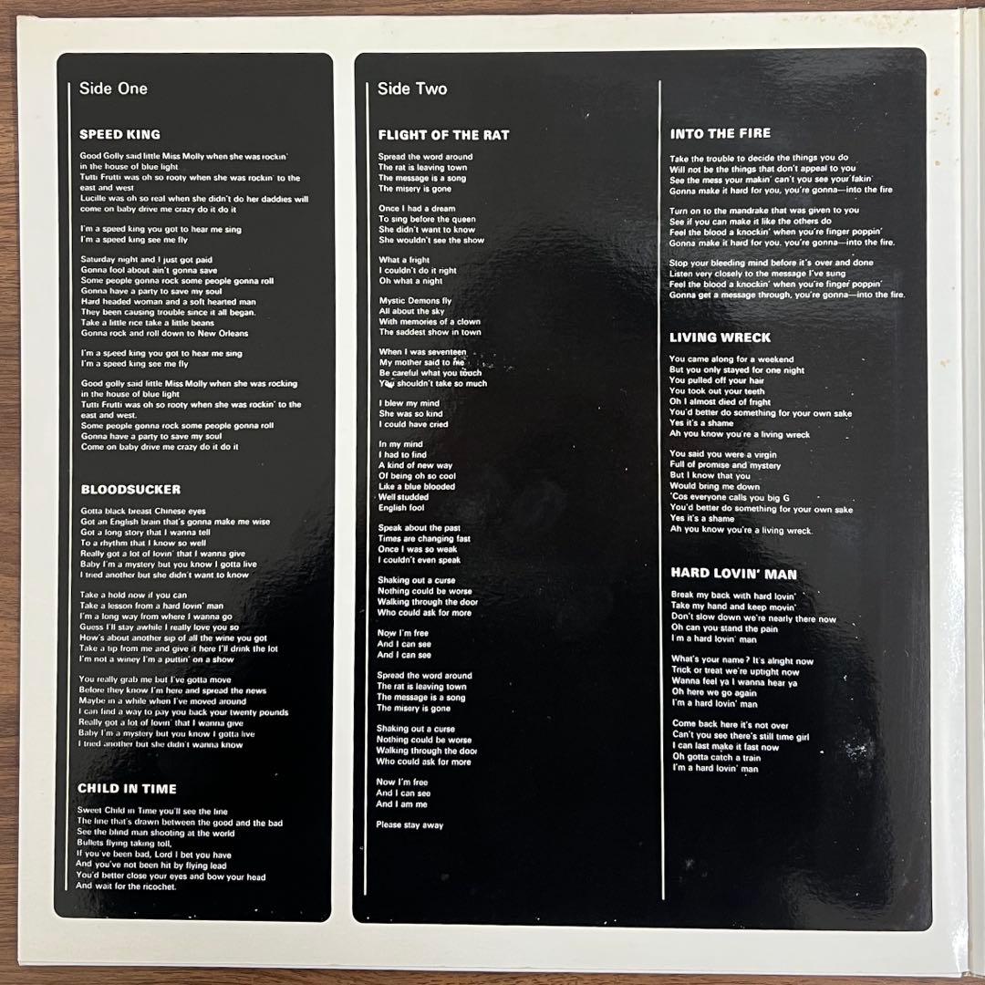 【2LP/UK盤】Deep Purple In Rock