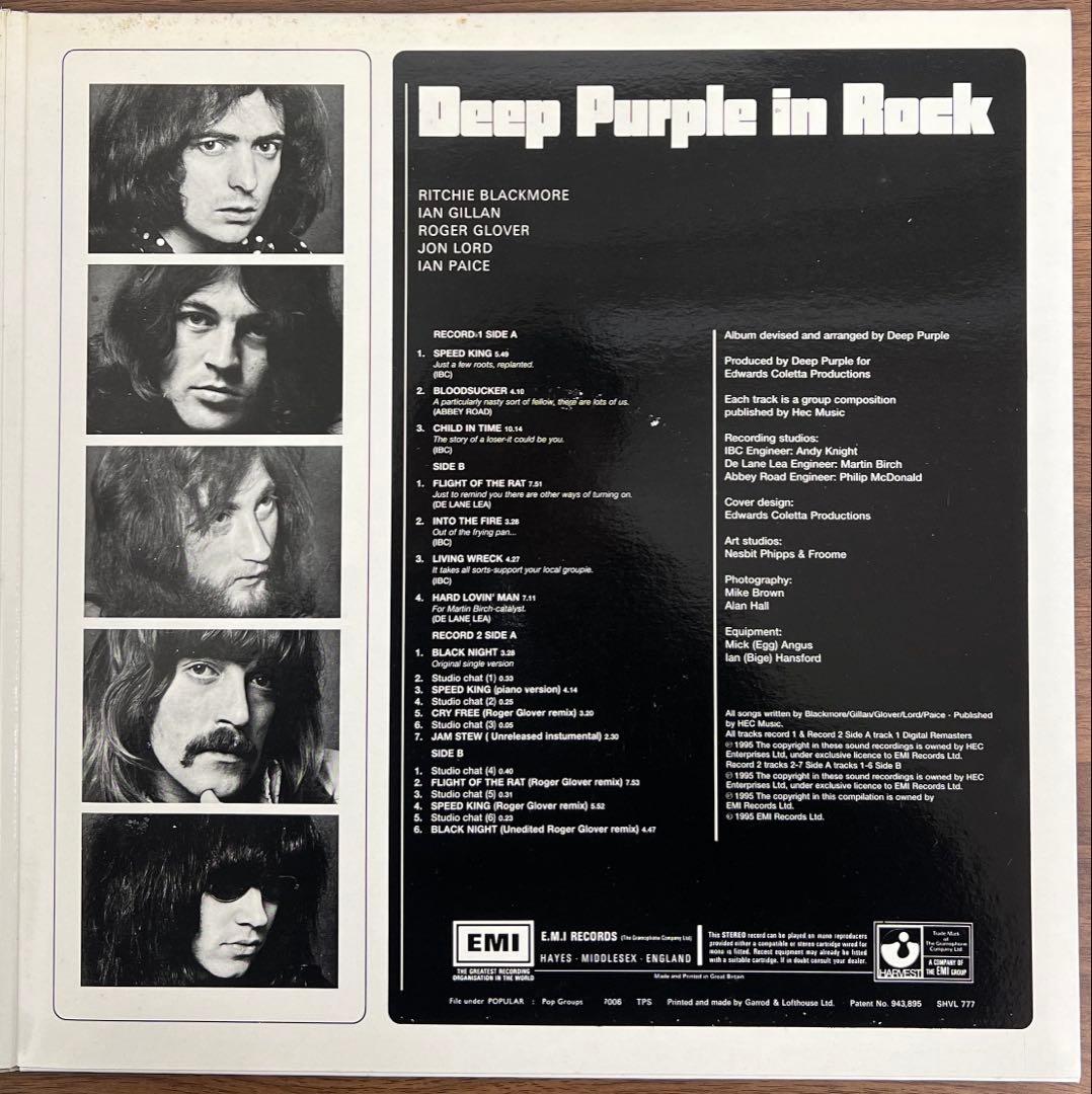 【2LP/UK盤】Deep Purple In Rock