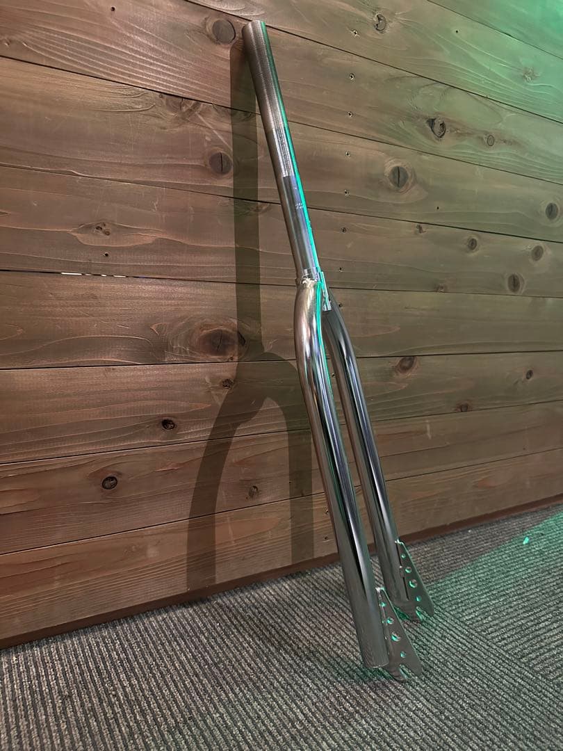26インチ　フロントフォーク　スチールメッキ