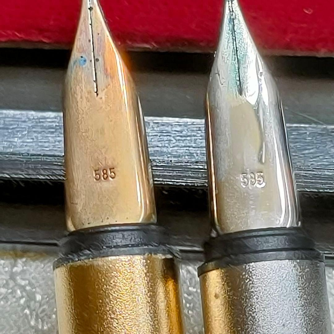 2S5　MONTBLANC　モンブラン万年筆 　14K　585 　2点