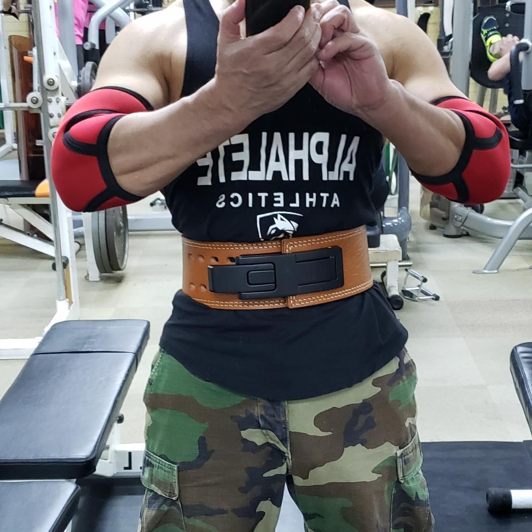 レバーアクションベルト　パワーベルト　ワンタッチ可変式13ｍｍ　Mサイズ