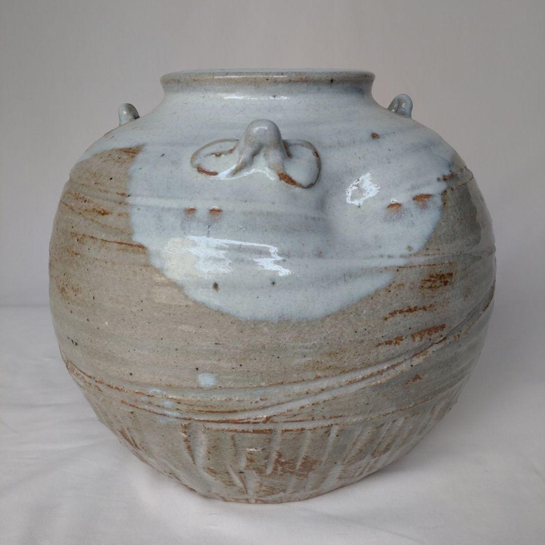 赤膚焼花瓶　赤膚焼花器　赤膚焼壺