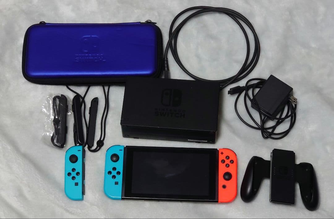 Nintendo Switch 本体青/赤 SDカード、ケース、Joy-Con付