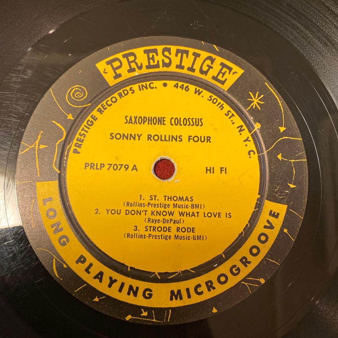 洋楽 Sonny Rollins SAXOPHONE COLOSSUS MONO