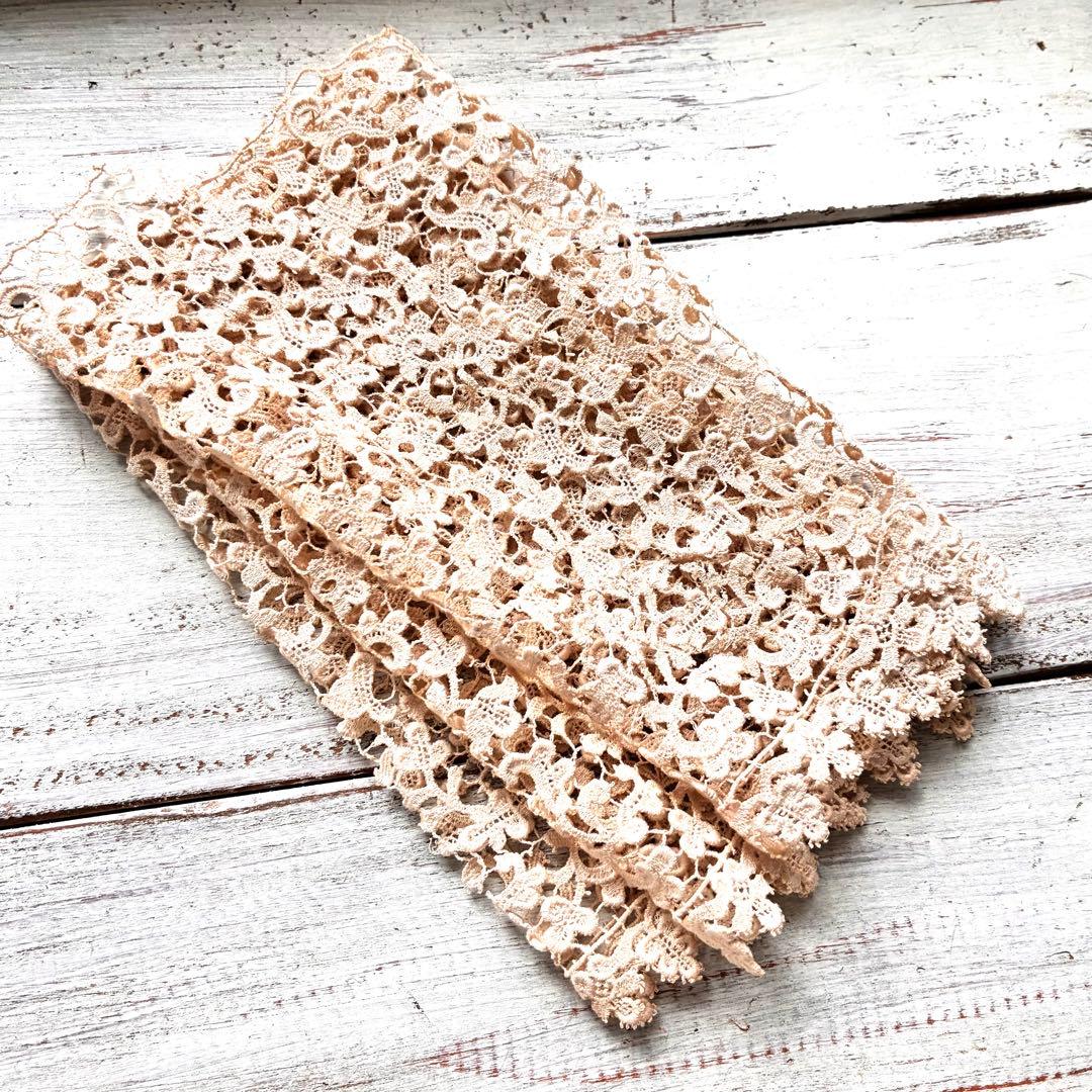 フランス　アンティークレース　アイリッシュ・クロッシェ　ギピュールレース手芸雑貨