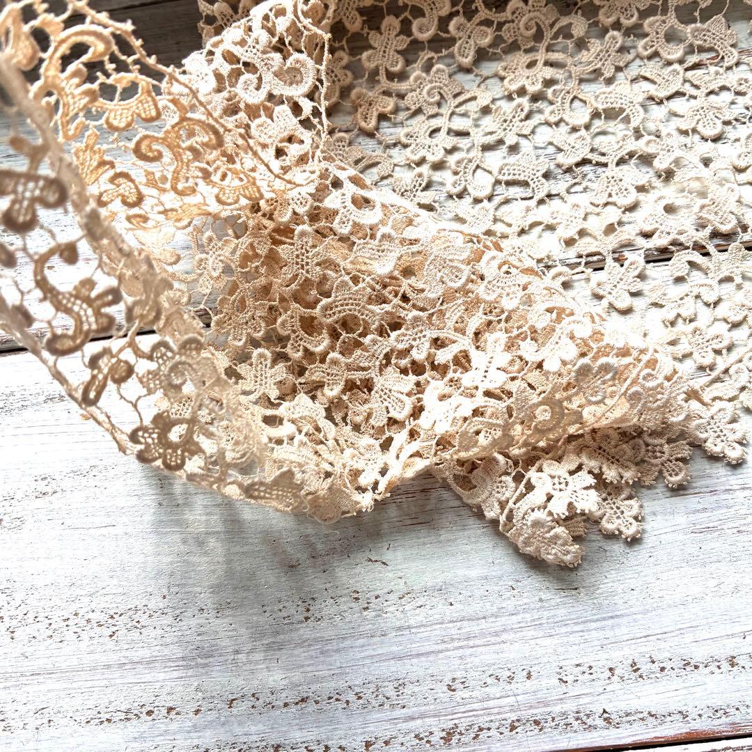 フランス　アンティークレース　アイリッシュ・クロッシェ　ギピュールレース手芸雑貨