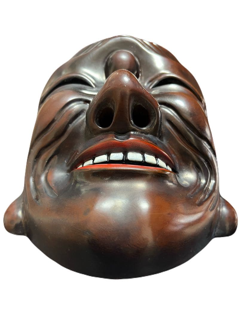 【希少 伝統工芸】伎楽面 波羅門 能面 壁掛け 神楽面 古楽面