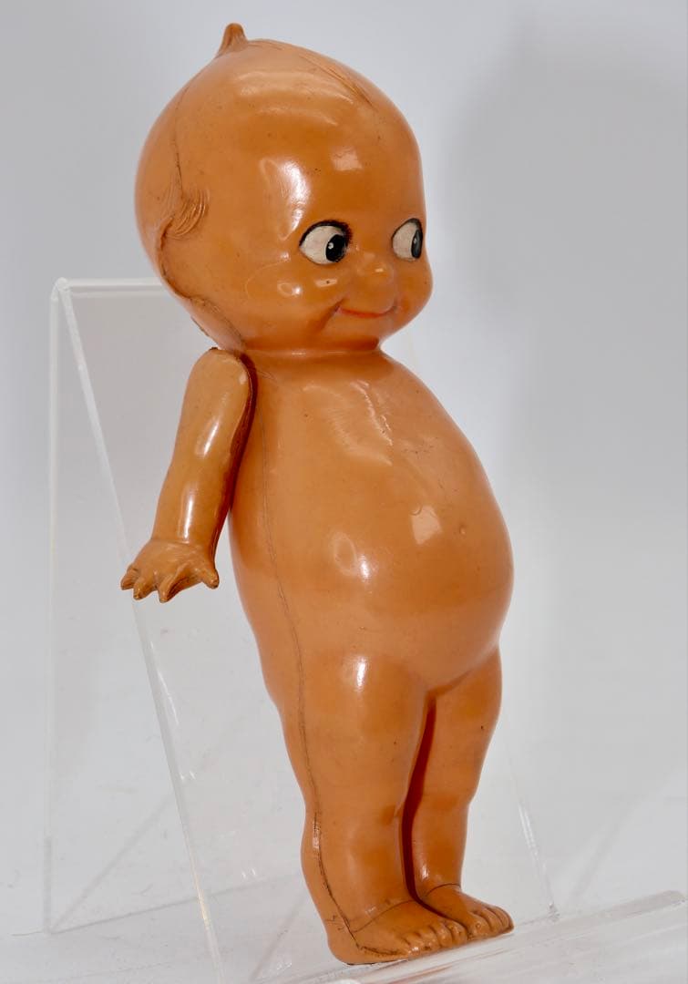 アンティーク・セルロイド・キューピー人形 ベージュ19cm