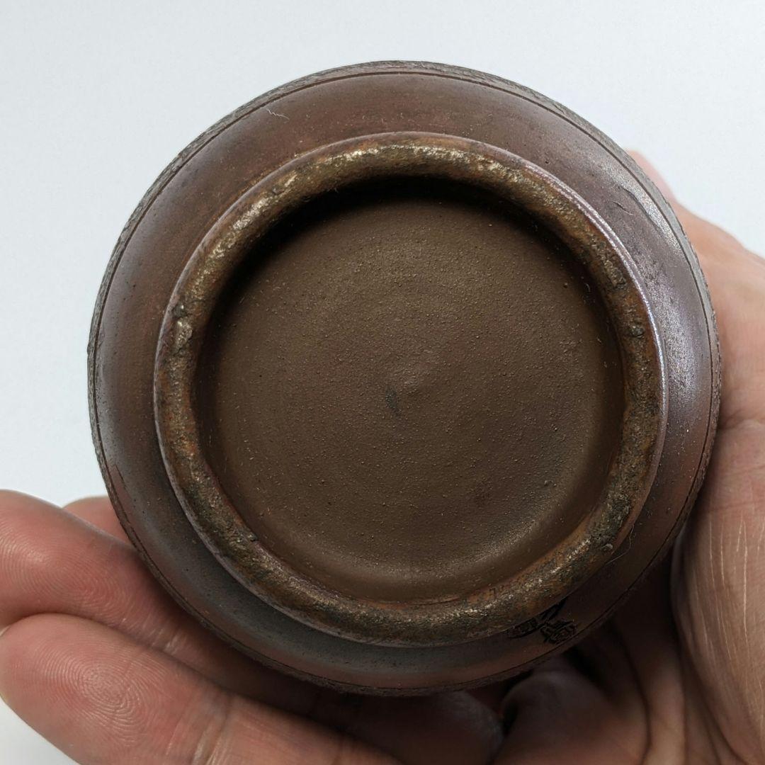 人間国宝山本陶秀（楽友銘） 備前焼 石目徳利 共箱共布栞 とっくり 酒器 工芸品