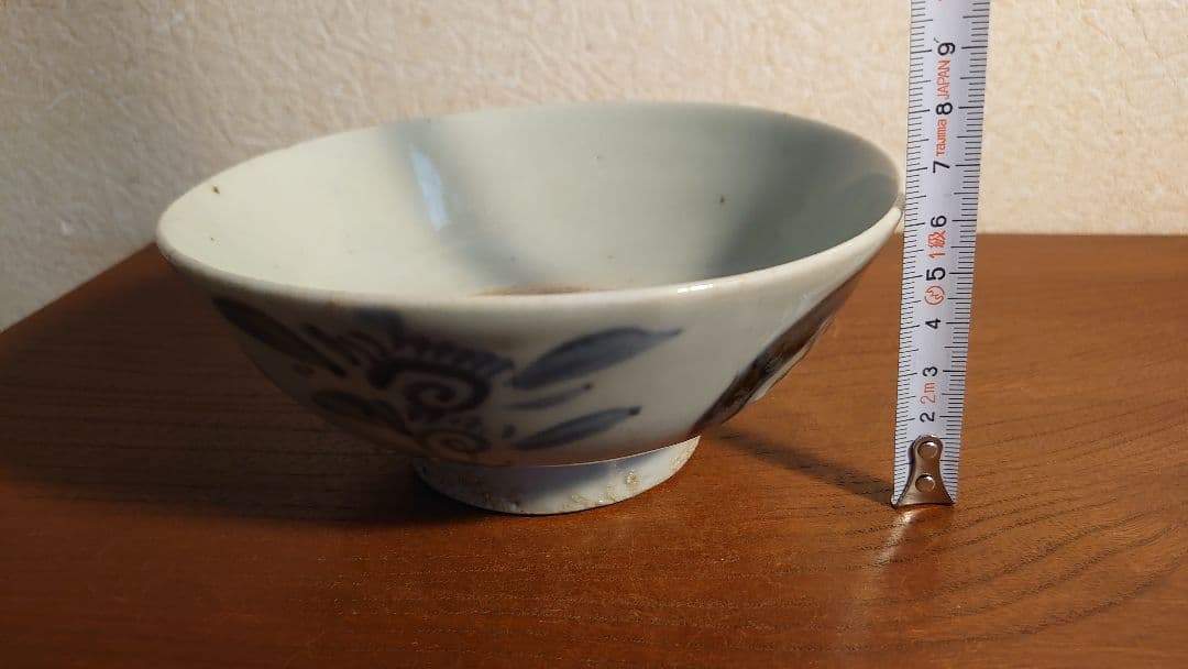 白磁　染付　李朝　朝鮮陶器　古伊万里　染付鉢　アンティーク白磁　古玩　１客