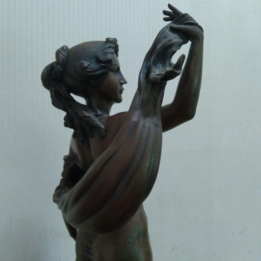 ブロンズ像風　鉄像　女性像 　約90cm