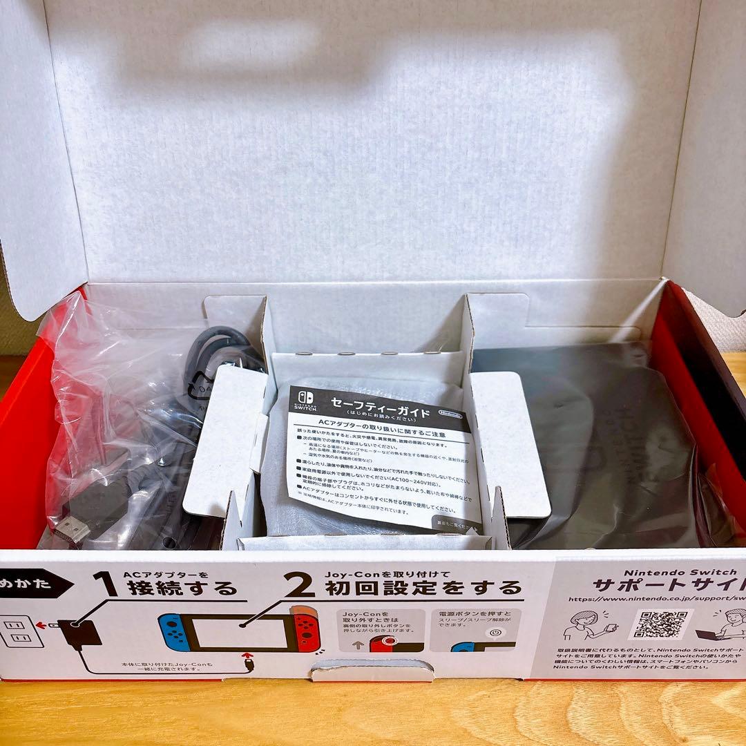 【美品】 バッテリー強化型 Nintendo Switch 本体 赤青