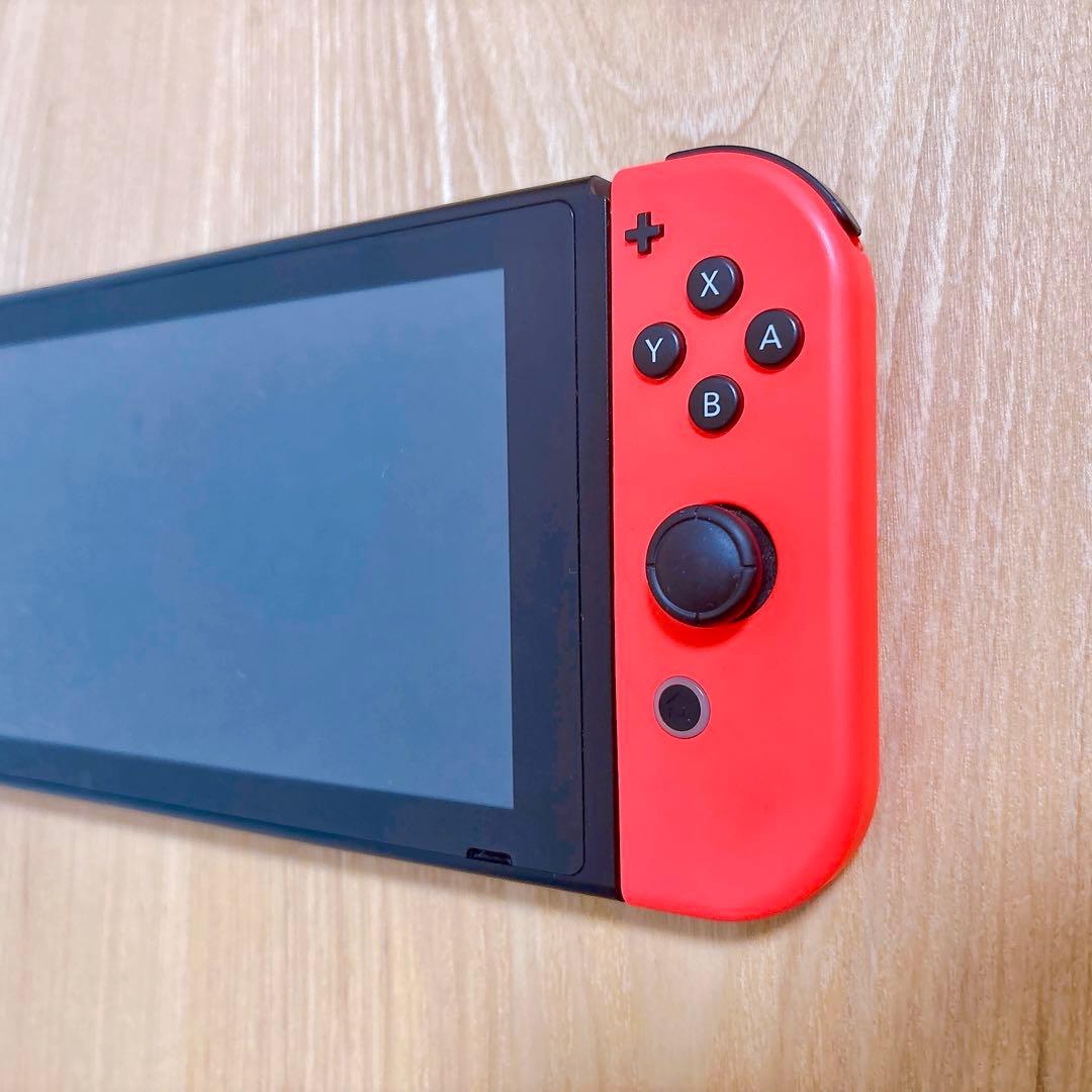 【美品】 バッテリー強化型 Nintendo Switch 本体 赤青