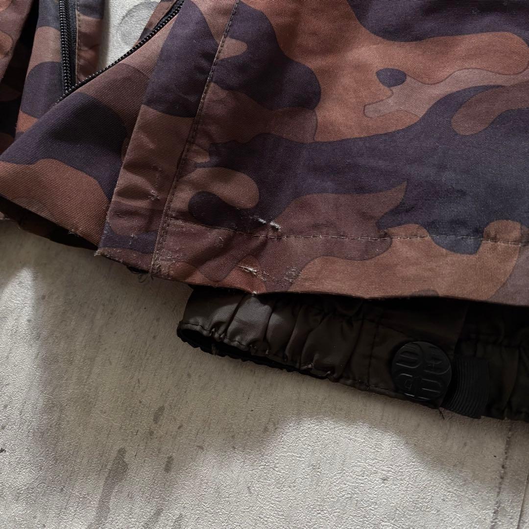 美品 スノーボードウェア 上下セット コーデュロイ 黒 カモフラ ユニセックス
