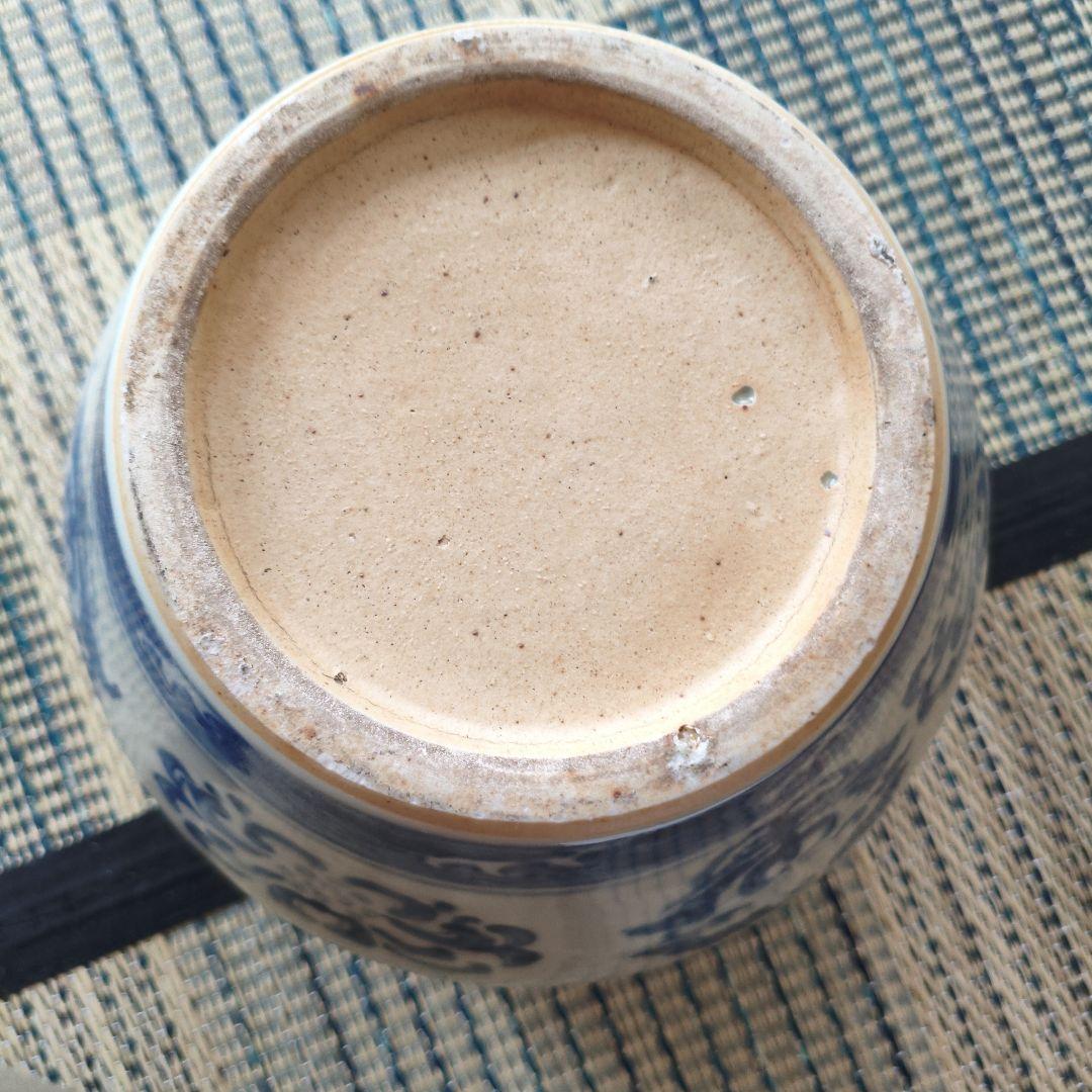 中国古玩 漳州窯 青花壺 花瓶