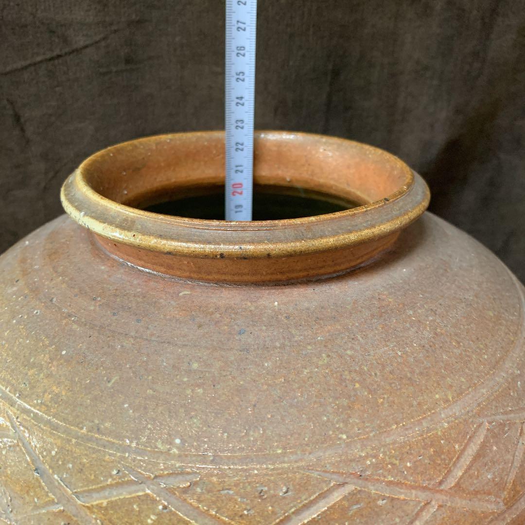 備前焼壺・陶印有！花瓶・大壺・花入れ.蔵出し