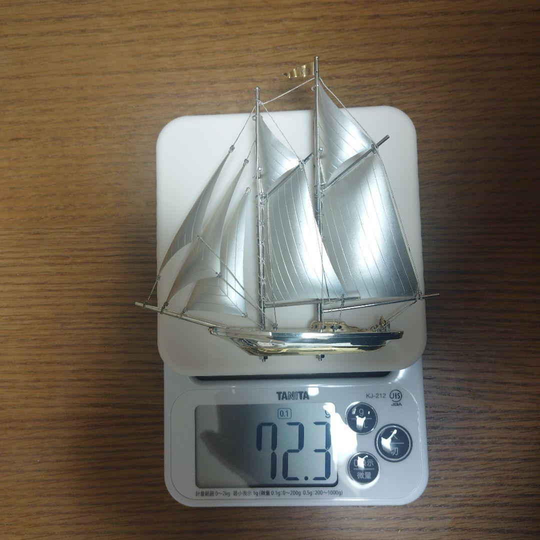 SILVER985 TAKEHIKO 銀製ヨット 2本マスト 武比古