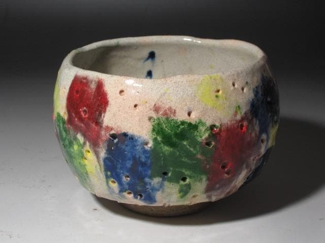 【セール】☆　出口王仁三郎　耀碗茶碗　復古　流石の一品です☆y525