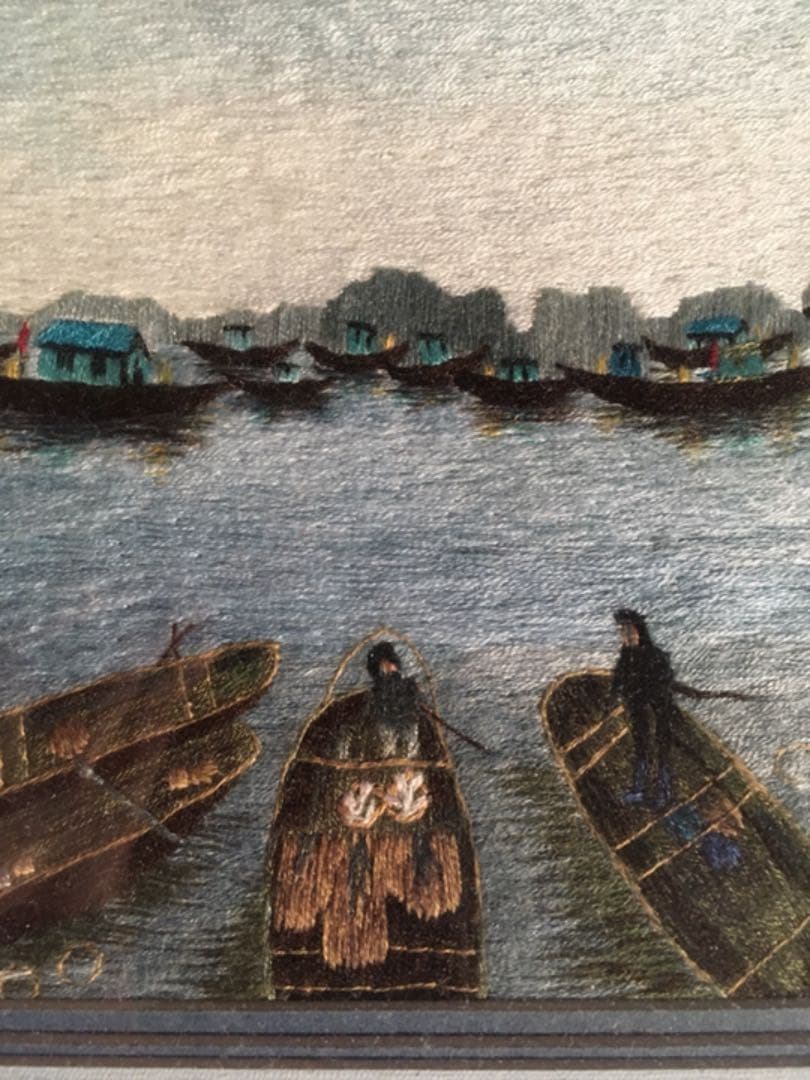 ベトナム細密刺繍絵　クオック・スー　Quoc  Su