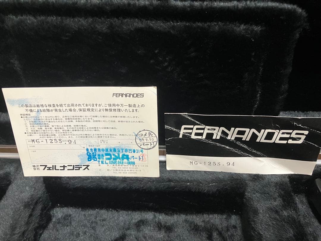 Burny MG-125S HIDEモデル 300本限定 ハードケース付属