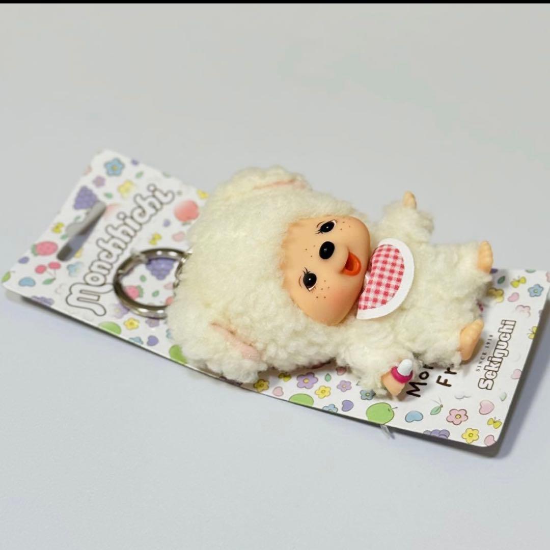 【希少】モンチッチ顔でか チャムぬいぐるみキーホルダー (EU)