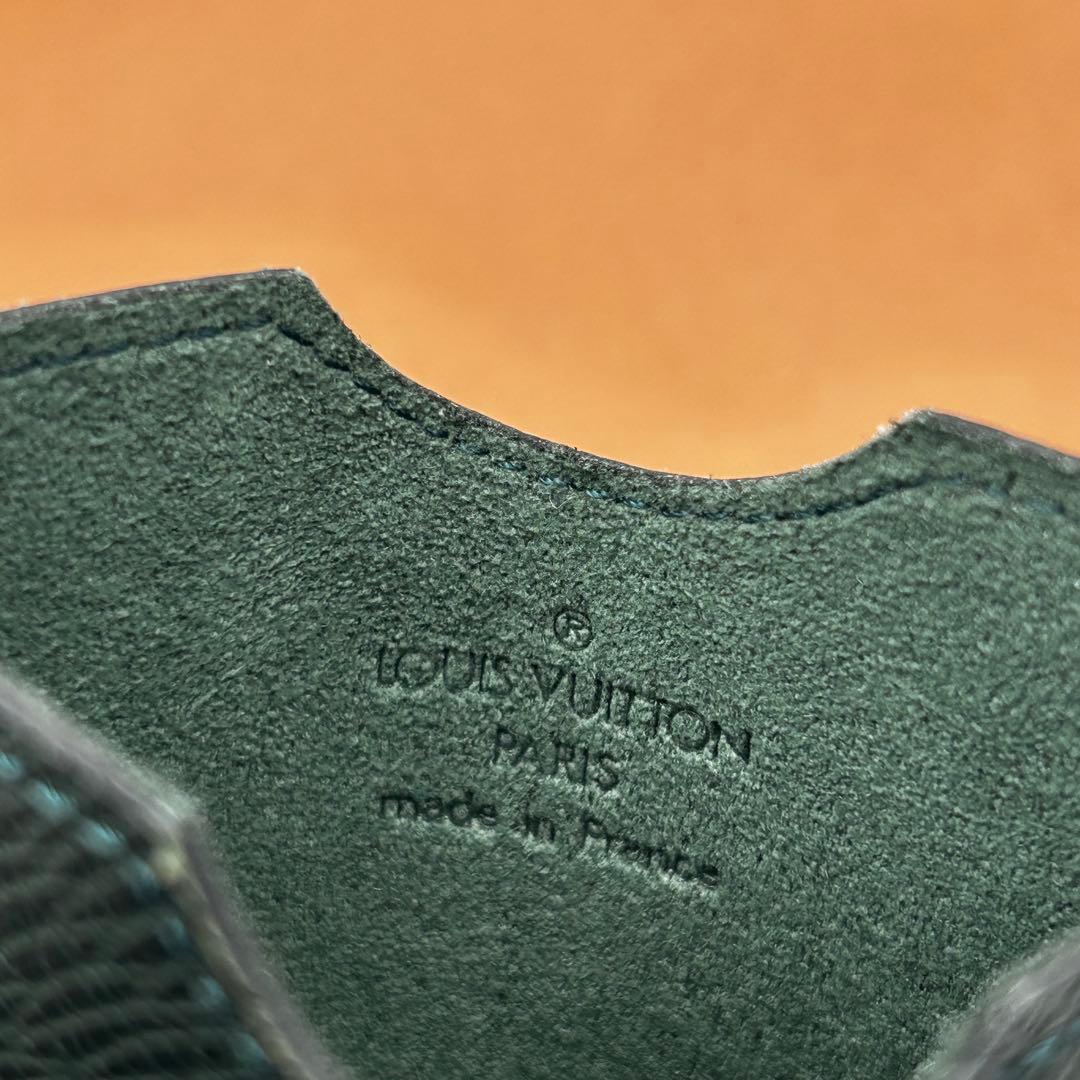 未使用級 ルイヴィトン ペンケース カードケース エテュイスティロ 緑 エピ