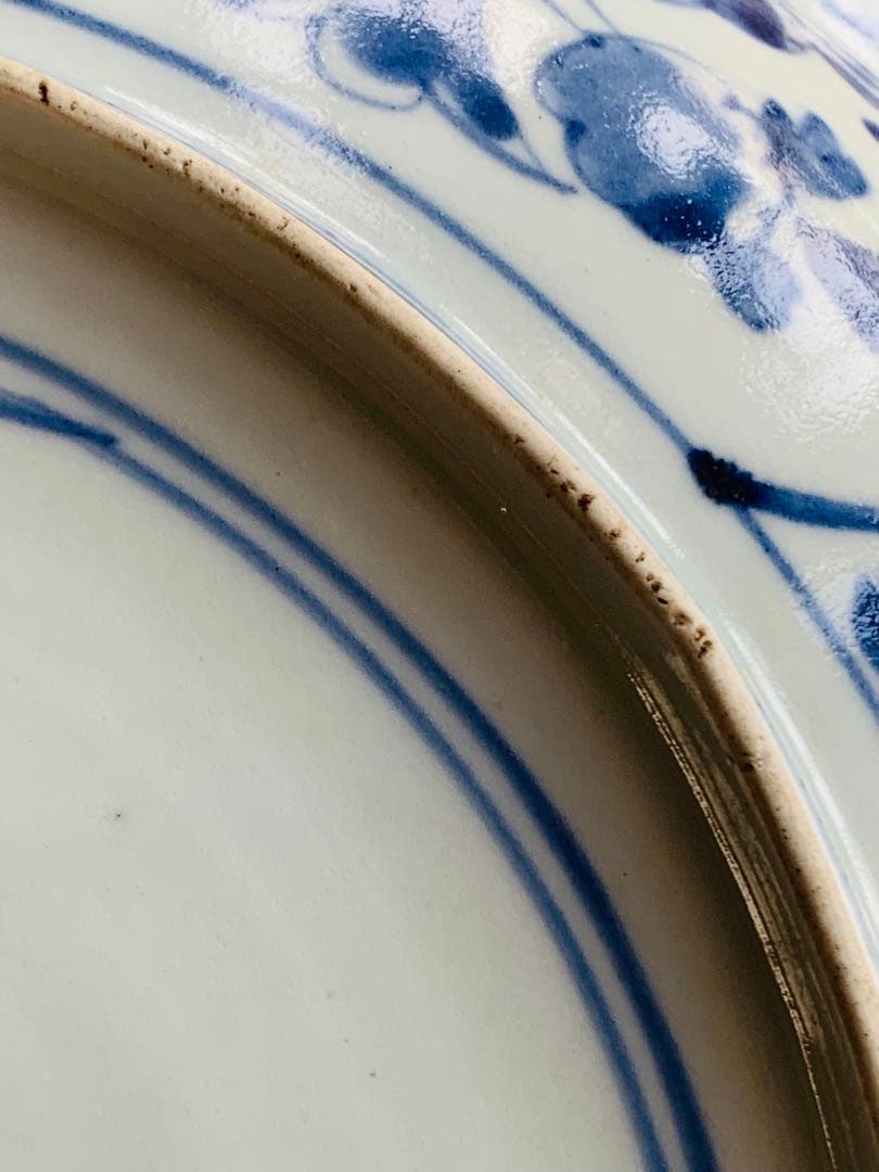 中国清時代染付大皿