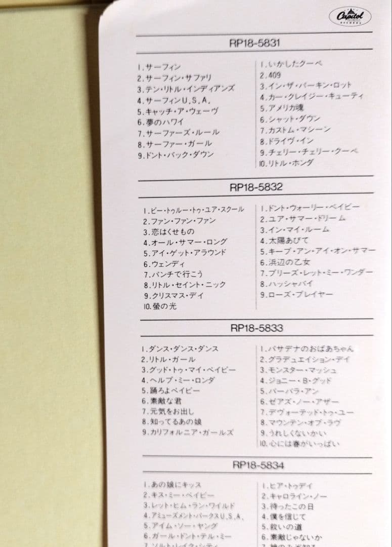 『ＴＨＥ・ＢＥＡＣＨ・ＢＯＹＳ／ ＣＡＰＩＴＯＬ・ＹＥＡＲＳ…（７枚組ＬＰ』中古