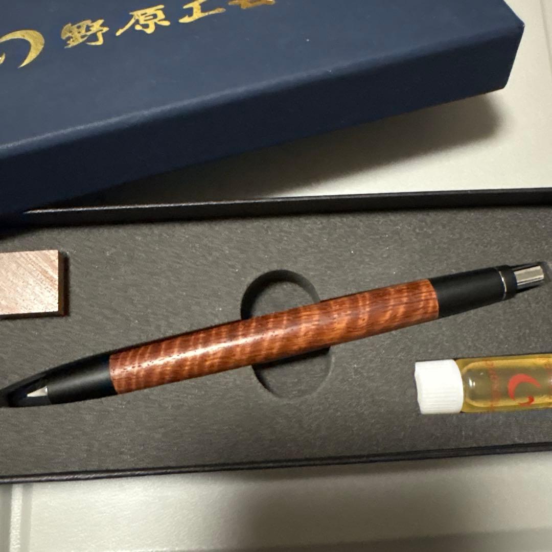 野原工芸 本花梨虎杢　新型シャーペン