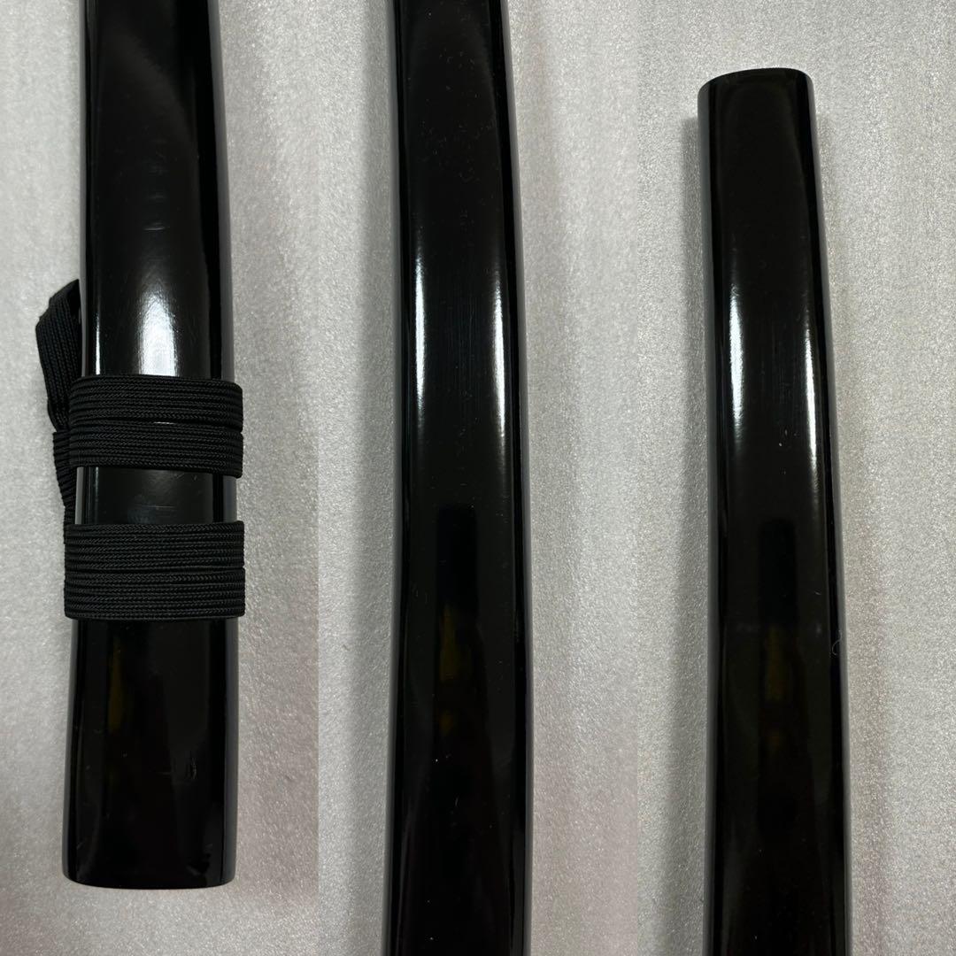 新品 薄刃 樋入り刀身 模造刀 打刀 黒鞘　鞘付き長さ約103cm