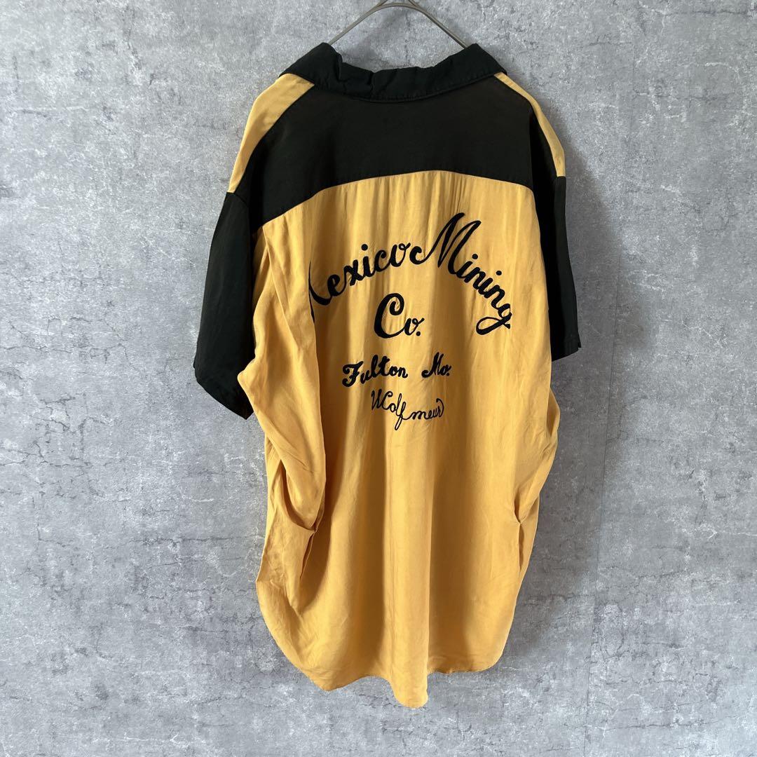 OLYMPIAN ボーリングシャツ　60s70s USA製 開襟　Mメンズ