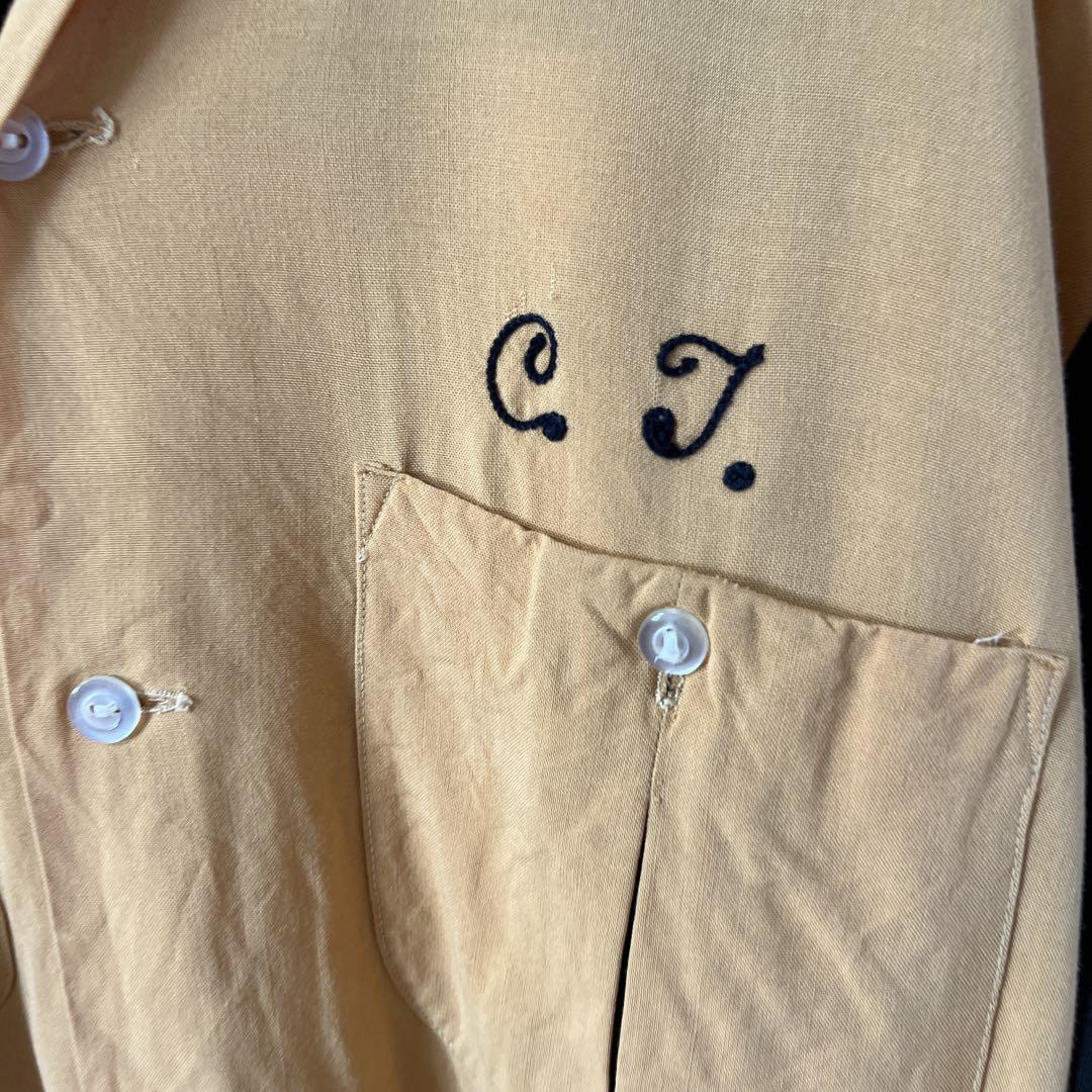 OLYMPIAN ボーリングシャツ　60s70s USA製 開襟　Mメンズ
