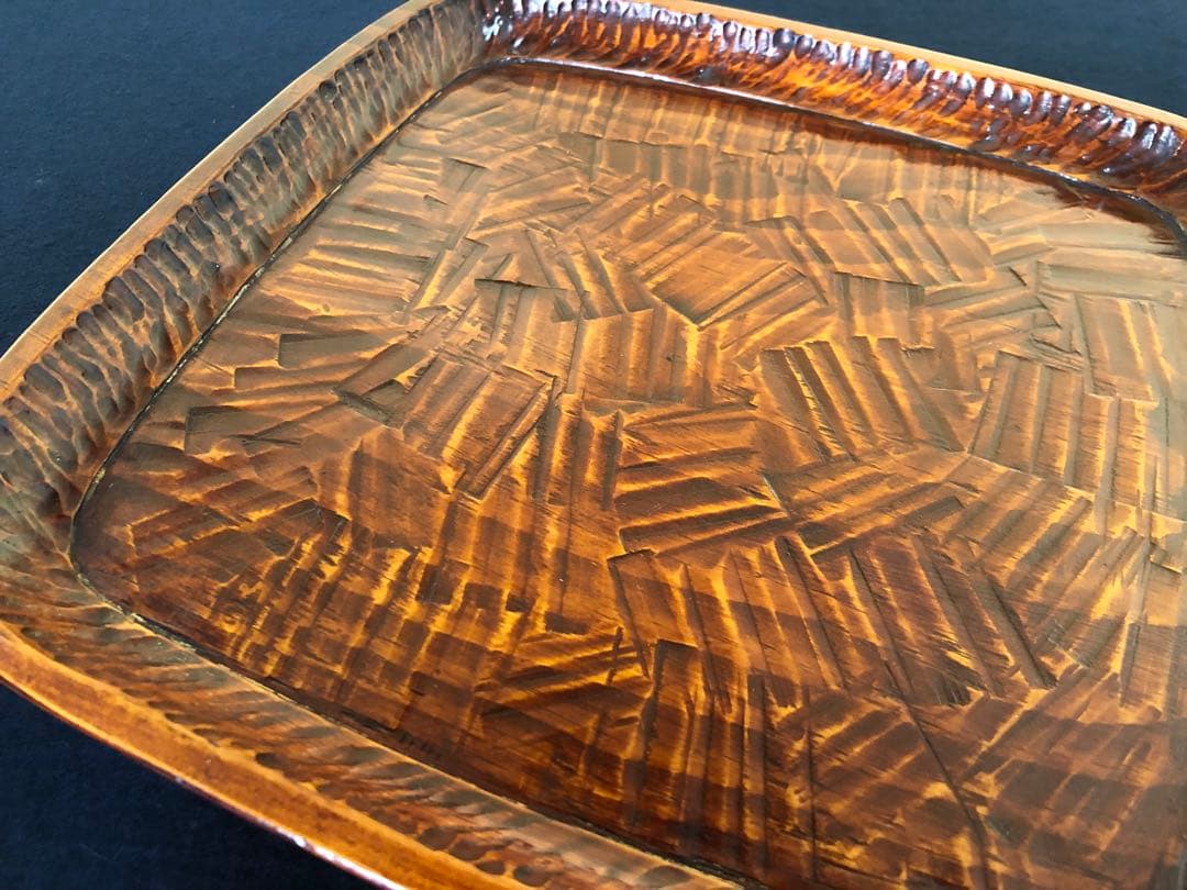 《R》伝統工芸 讃岐彫 吸物膳5客 小膳 刳抜　260121き6