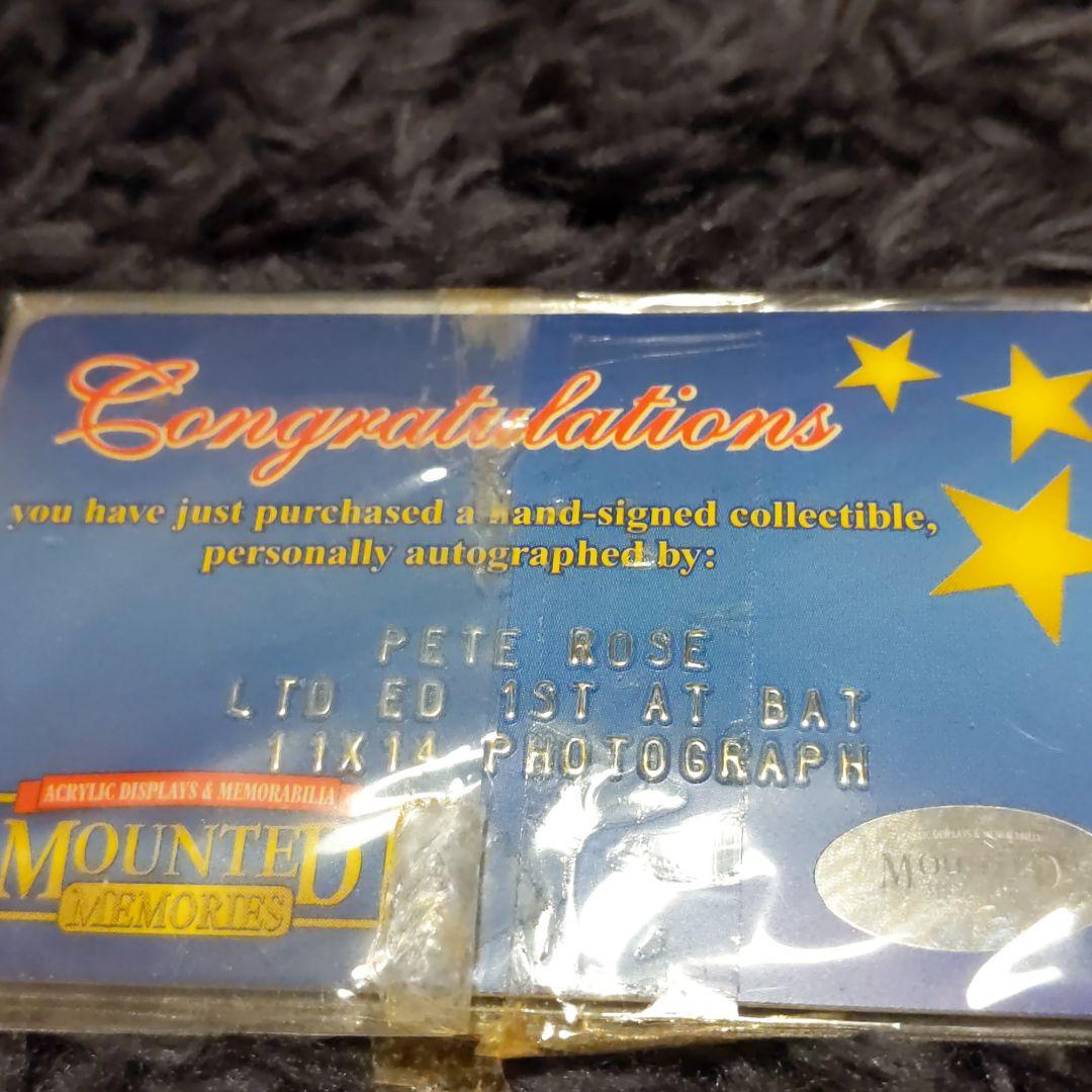 ピートローズ、直筆サイン写真