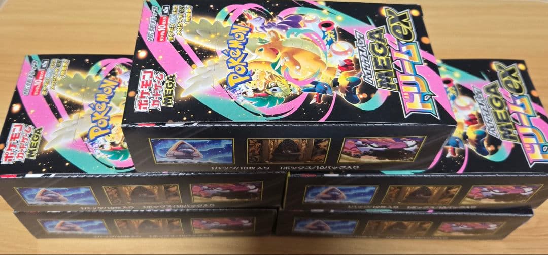 MEGAドリームex シュリンクなし 5BOX ポケモンカードゲーム