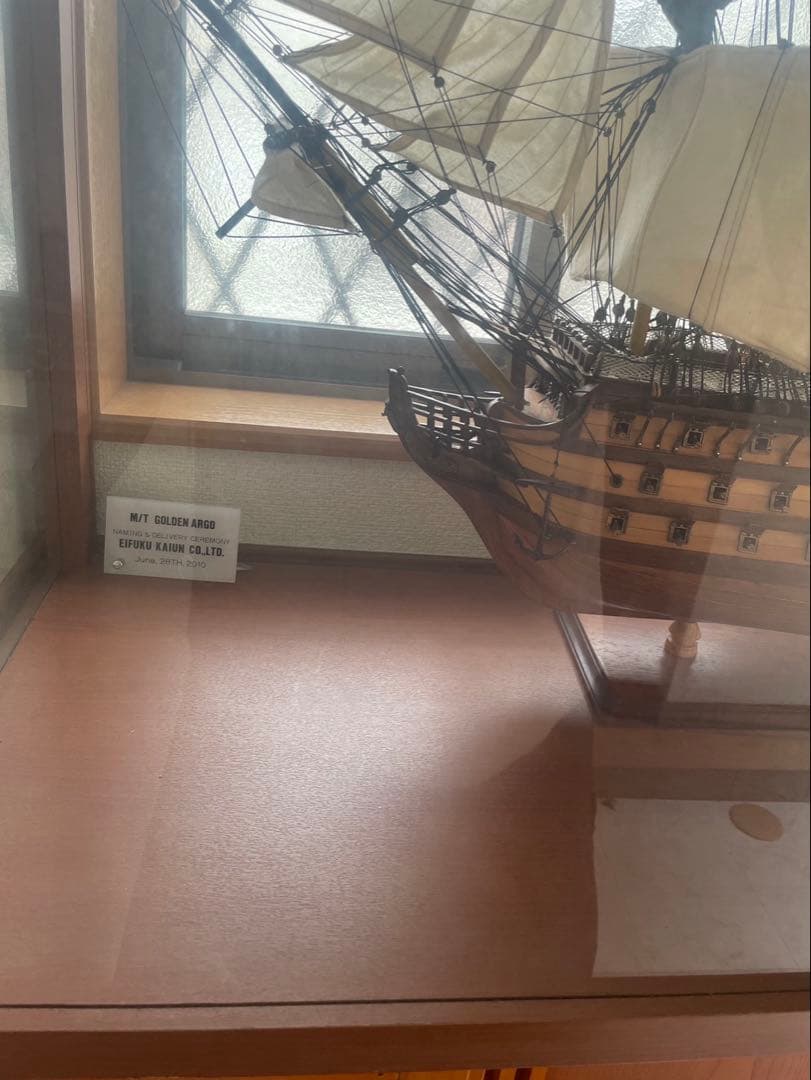 大型帆船模型ビクトリー　ヴィクトリー　VICTORY ガラスケース付 引取限定