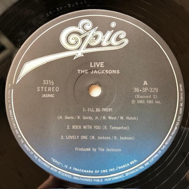 ジャクソンズ ライブ LP 2枚組 マイケル・ジャクソン d712y77