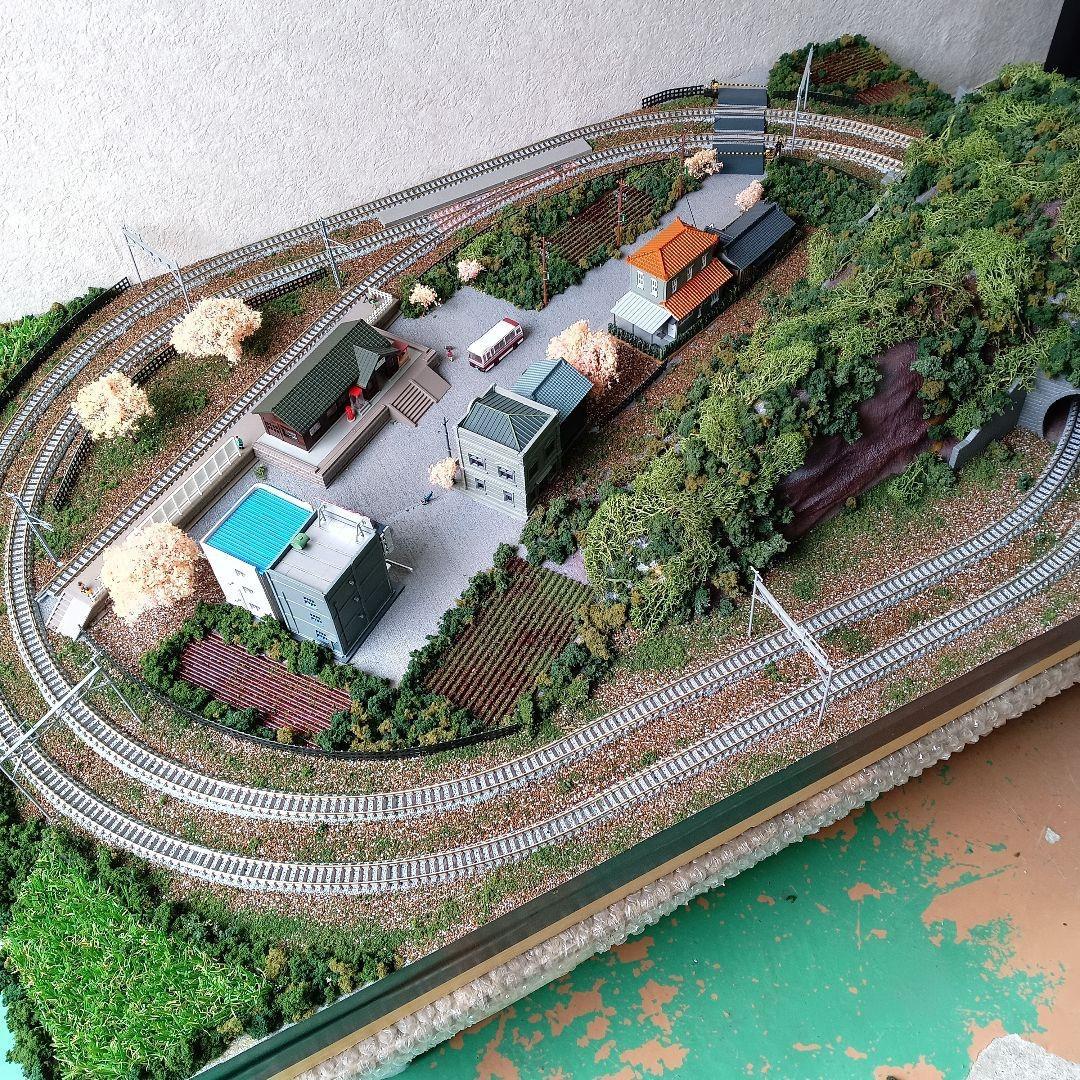 【特大サイズ】鉄道模型 Nゲージ 複線 ジオラマレイアウト 完成品