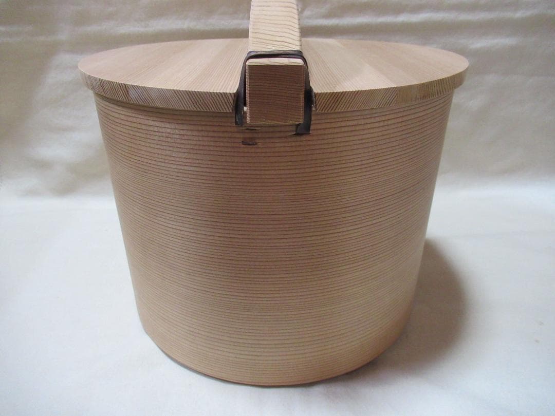 茶道　路地道具　湯桶　平安豊泉造　木共箱