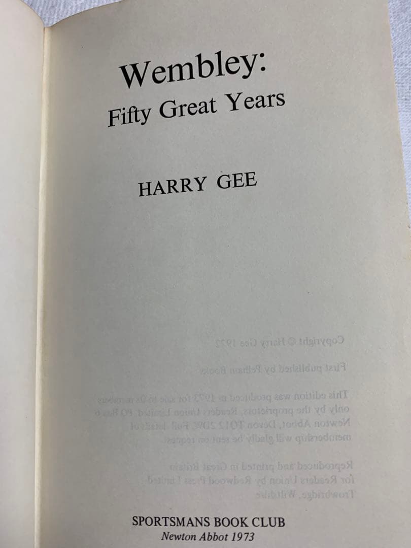 Wembley：Fifty Great Years 1973年初版本