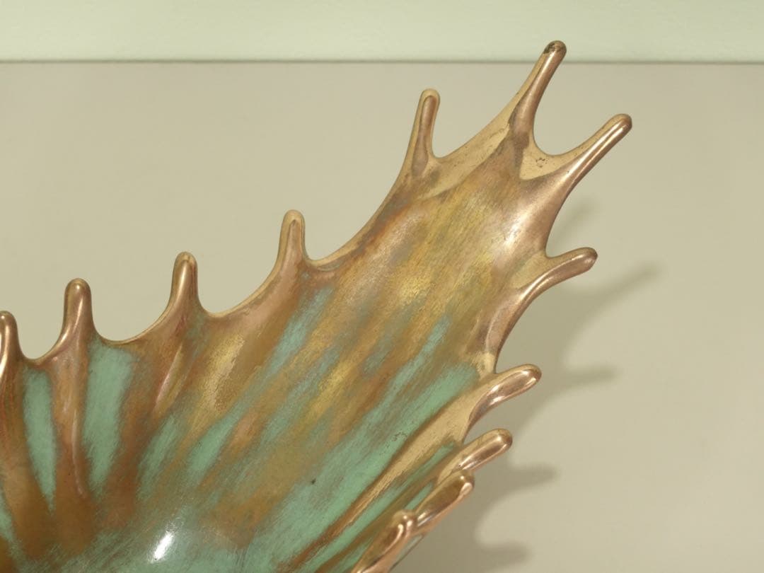 送料無料　イタリア鋳金工房　VENTURI ARTE　ブロンズ　フルーツボウル