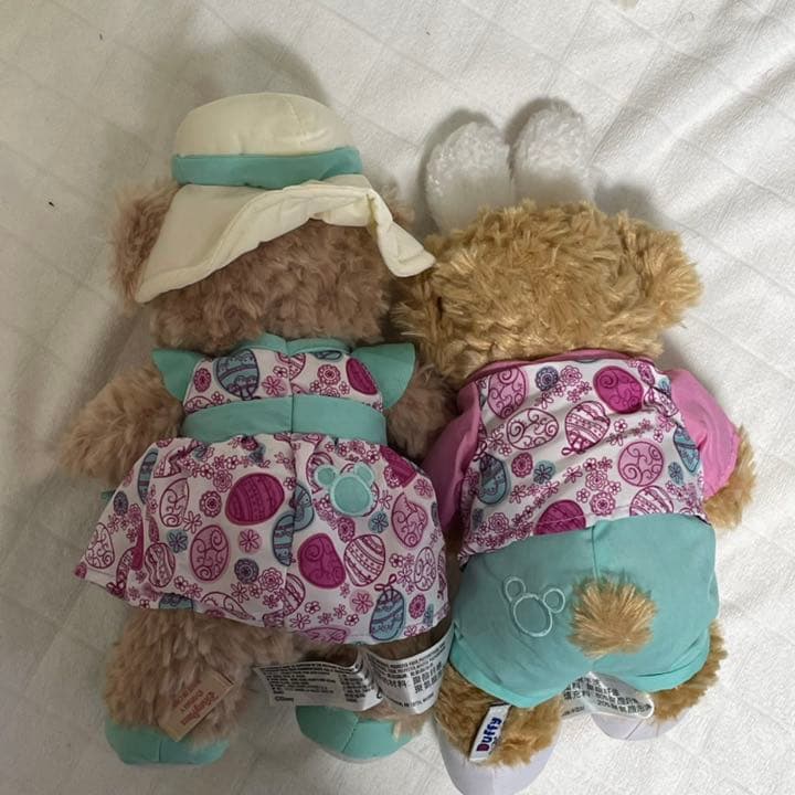 卯年に！香港ディズニーランドダッフィーシェリーメイ　イースター限定SSぬいぐるみ